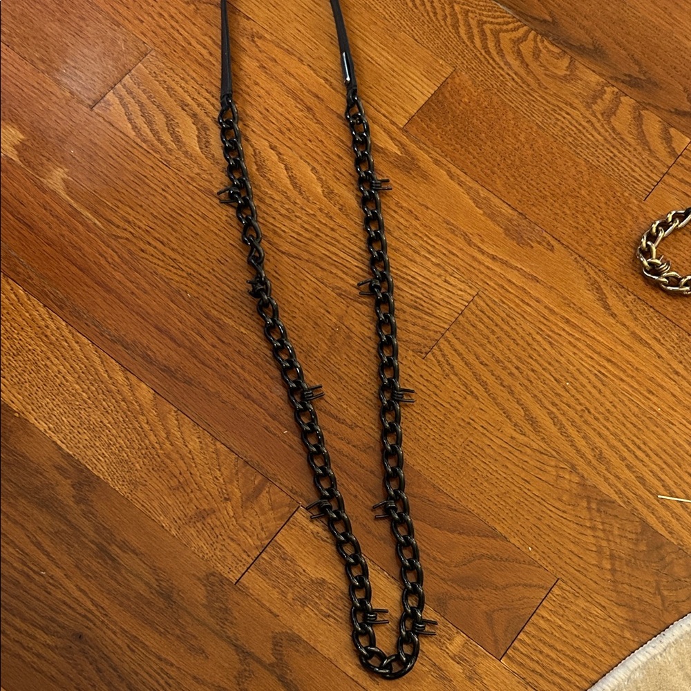 Burberry black barbed wire necklace